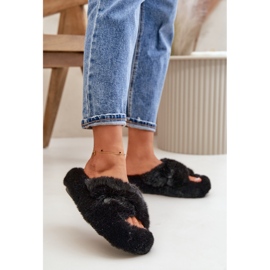 Chinelos femininos de pele com sola grossa, Lavitera preta preto 2 Chinelos femininos de pele com sola grossa, Lavitera preta preto 2