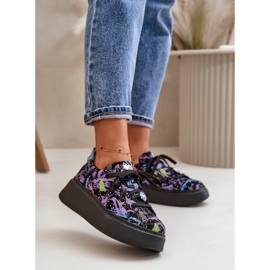 Calçados Esportivos de Couro na Plataforma Maciejka 06191-05 Roxo preto 2