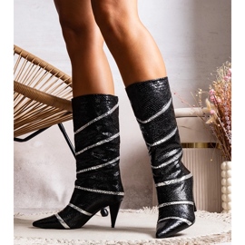 Botas isolantes Nevzo pretas e prateadas preto 1