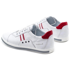 Polbut Sapatos masculinos casuais 1801L branco 6