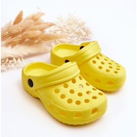 Chinelos de espuma Crocs para crianças Yellow Percy amarelo 2