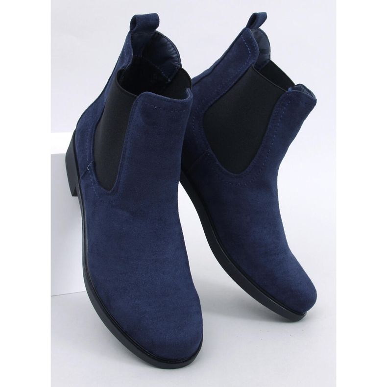 Botas Chelsea em camurça com borracha Terra Navy azul 1