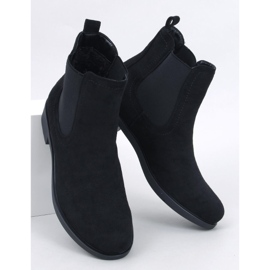 Botas Chelsea em camurça com borracha Terra Black preto 1