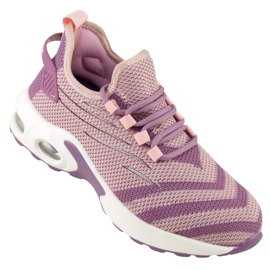 Sapatos de trabalho femininos URGENT 250/S1 com biqueira composta rosa 1