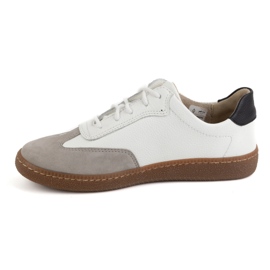 Olivier Sapatos femininos de couro estilo 1259 tênis branco 1