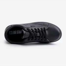 Tênis masculino feito de couro ecológico Big Star OO174021 Hi-Poly System preto 2