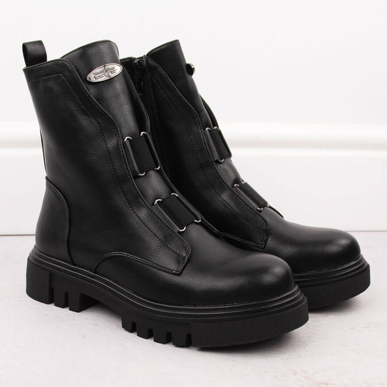 Botins Jezzi na plataforma W RMR2150-19 JEZ434A preto 2