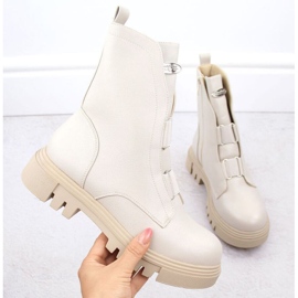 Botins Jezzi na plataforma W RMR2150-19 JEZ434B branco 1