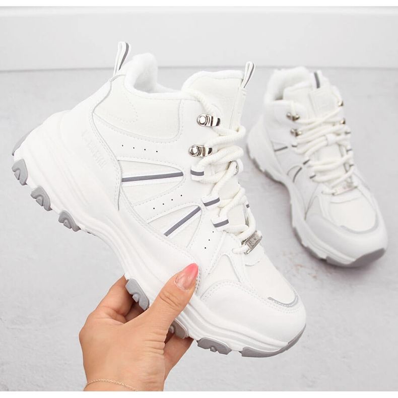 Botas de cano alto isoladas, brancas Big Star OO274A160 branco 1