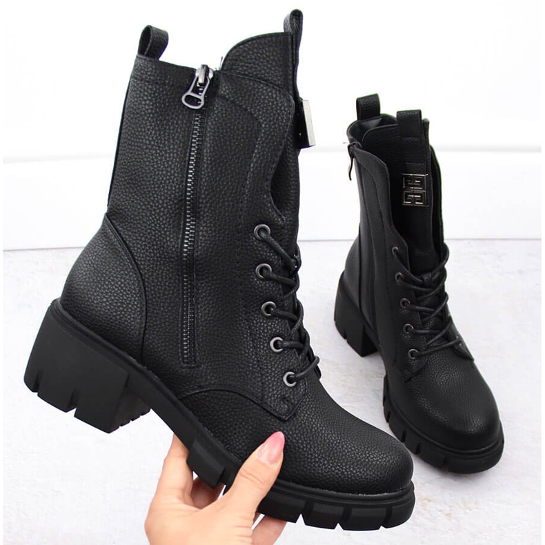 Botas femininas S.DASZYŃSKI preto 1