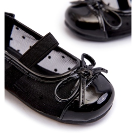 Sapatilhas infantis com laço, Jellema Preto 2