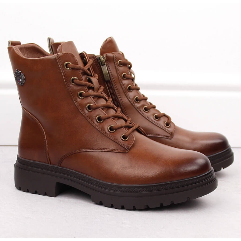 Botas femininas com isolamento marrom Potocki 12203 marrom castanho 2