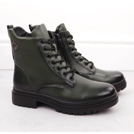Botas femininas com isolamento para caminhada, verde Potocki 12203 2 Botas femininas com isolamento para caminhada, verde Potocki 12203 2