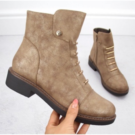 Botins femininos com isolamento dourado Jezzi ASA252-5 1 Botins femininos com isolamento dourado Jezzi ASA252-5 1