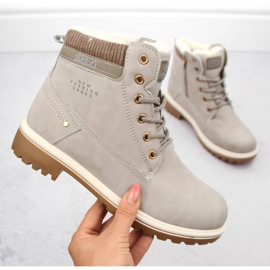 Botins femininos bege Potocki 97301 1