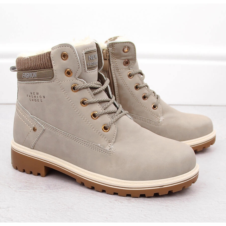 Botins femininos bege Potocki 97301 2