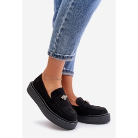 Mocassins Femininos na Plataforma Eritine Preto 1