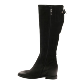 Botas com zíper decorativo Edeo 3138 preto 2 Botas com zíper decorativo Edeo 3138 preto 2