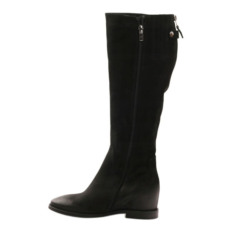 Botas com zíper decorativo Edeo 3138 preto 2 Botas com zíper decorativo Edeo 3138 preto 2