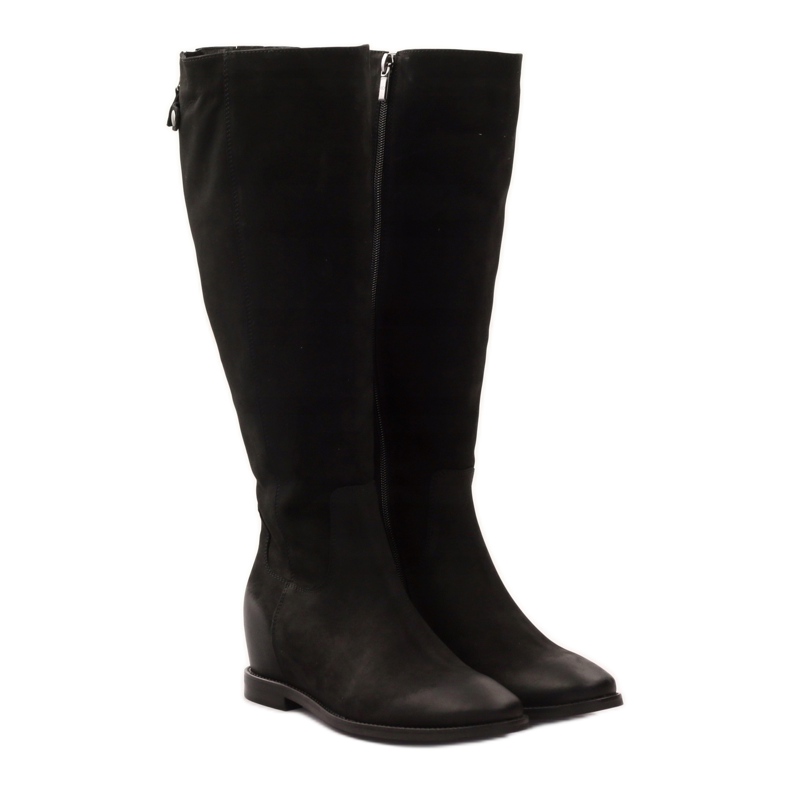 Botas com zíper decorativo Edeo 3138 preto 4 Botas com zíper decorativo Edeo 3138 preto 4