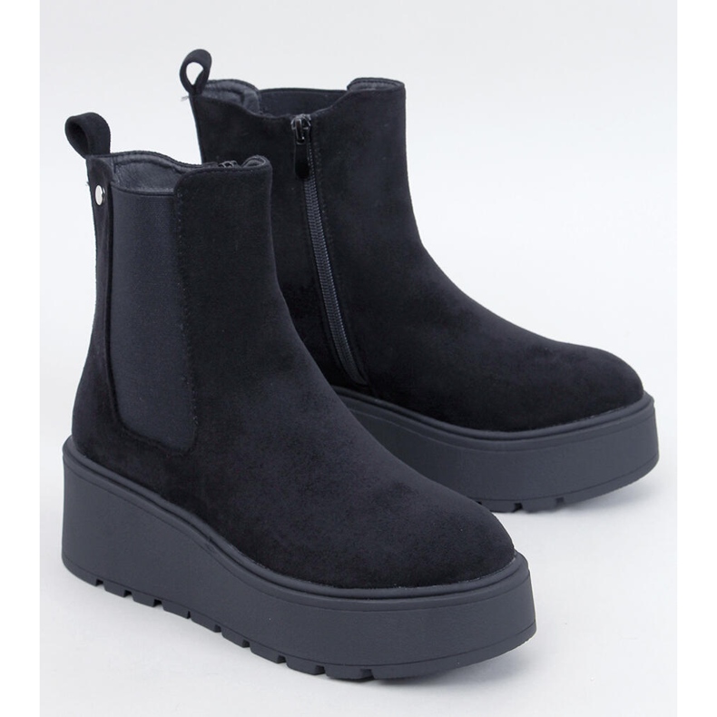 Botas Chelsea com plataforma preta Ronda preto 1