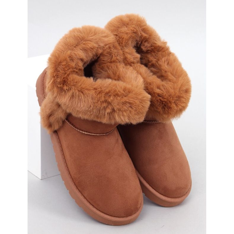 Botas curtas Emus com pelo Sissoi Camel castanho 1