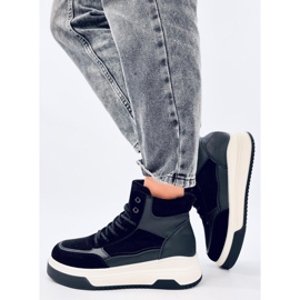 Riess Tênis cano alto preto 2