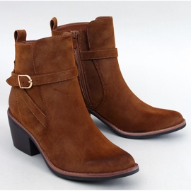 Cunnig Botas de cowboy de salto baixo Camel castanho 1