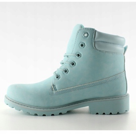 Blocos de madeira monocromática azul BL83 Azul 1