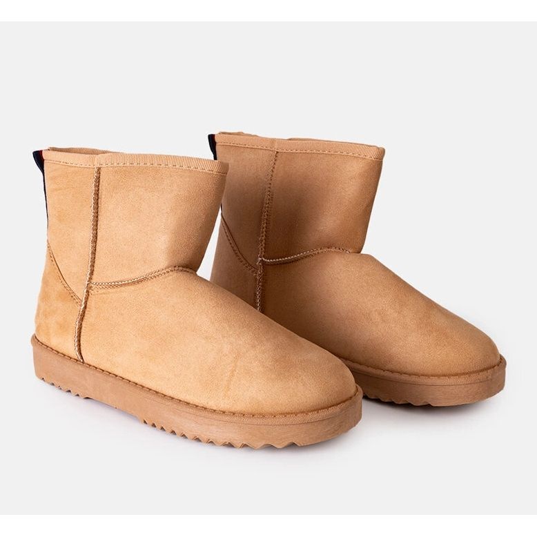 Botas de neve Emmie bege com sola plana 1 Botas de neve Emmie bege com sola plana 1