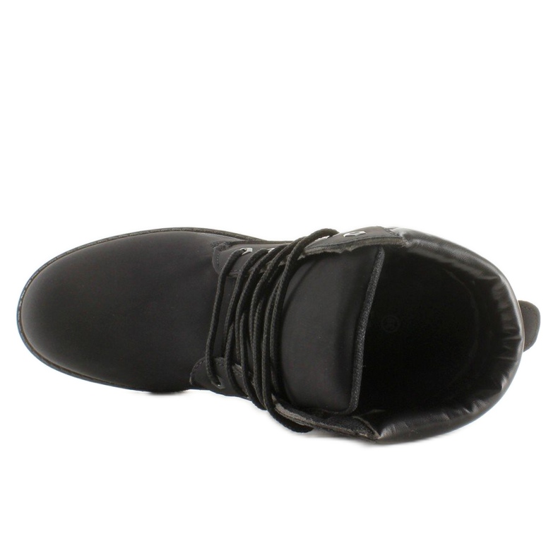 Botas de madeira monocolor preto BL83 Preto 2