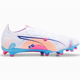 Chuteiras Puma Ultra 5 Match Vol.Up FG/MG 108064-01 branco 1