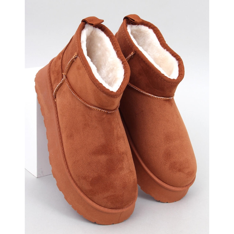 Rodmans Camel sapatos curtos com plataforma castanho 1