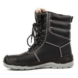 Sapatos de inverno masculino URGENT 113/S3 com biqueira preto 1