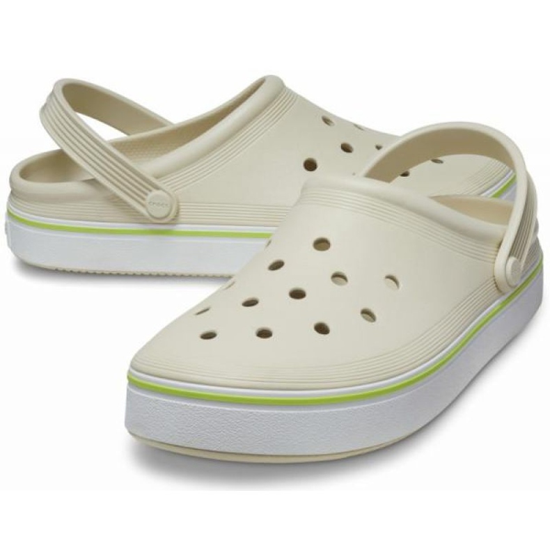 Chinelos Crocs Crocband Of Court 208371-2Y2 bege 1