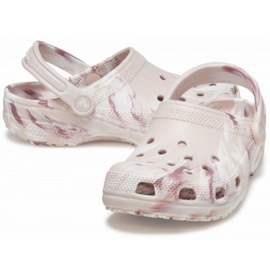 Chinelos Crocs Classic Marbled Clog 206867-6WS bege 1
