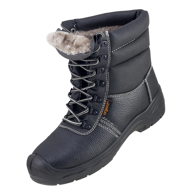Sapatos masculinos Botas de neve altas de inverno Urgente 112 ob sem biqueira preto 1