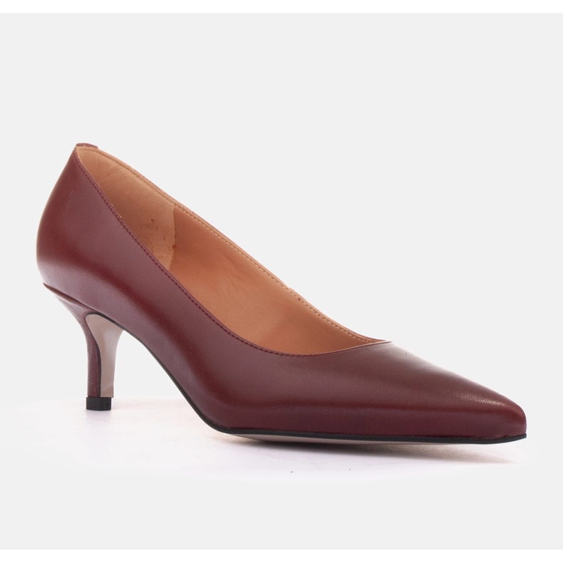 Marco Shoes Salto alto clássico vermelho 1