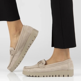 Filippo DP3334/24 Mocassins de couro bege 1