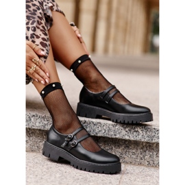 Sapatos de tiras femininos pretos Rialuna 1