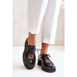 Sapatos femininos com atacadores Artiker 55C0499 Preto 2