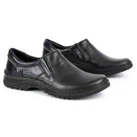 KOMODO Sapatos masculinos casuais pretos 869 2