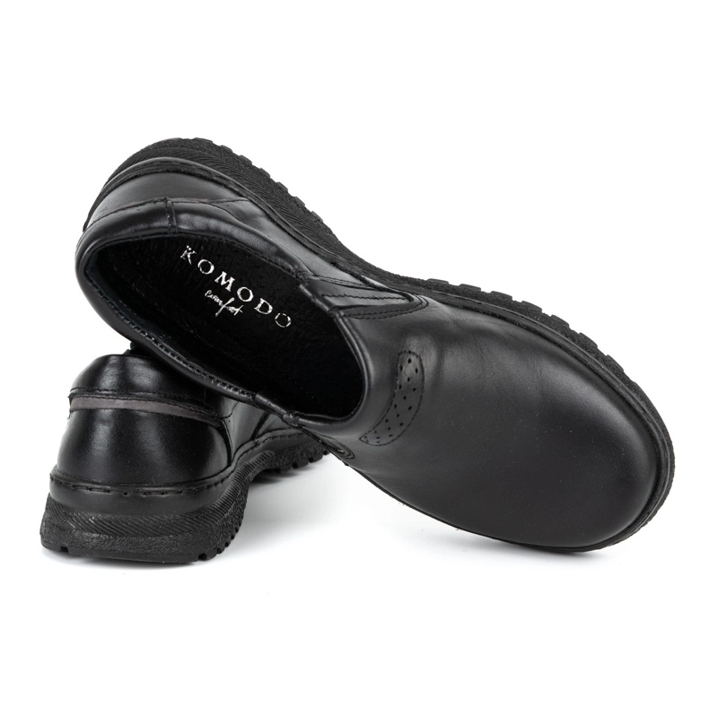 KOMODO Sapatos masculinos casuais pretos 869 3