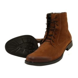 Olivier Botas de couro de inverno masculinas 7006 KB marrom 5