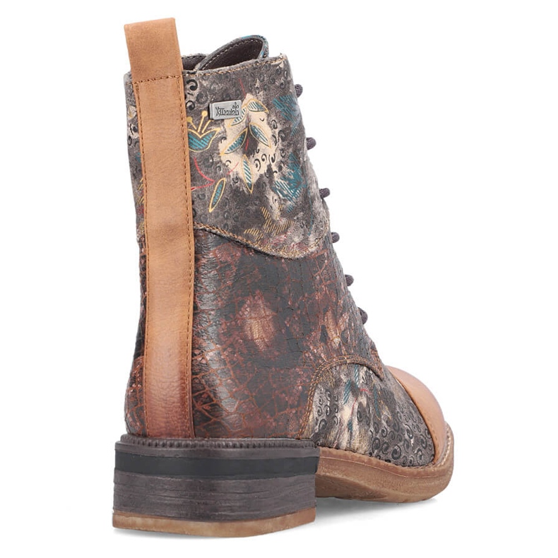 Botas femininas isoladas e impermeáveis ​​Rieker 94611-90 marrom 1