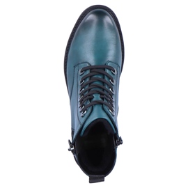 Botas femininas de couro com isolamento, azul Remonte D8671-12 2 Botas femininas de couro com isolamento, azul Remonte D8671-12 2