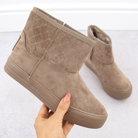 Botas de neve mukluk femininas, bege Big Star OO274A524 1