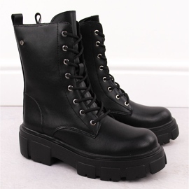 Botas femininas de couro preto Filippo DBT4759 2