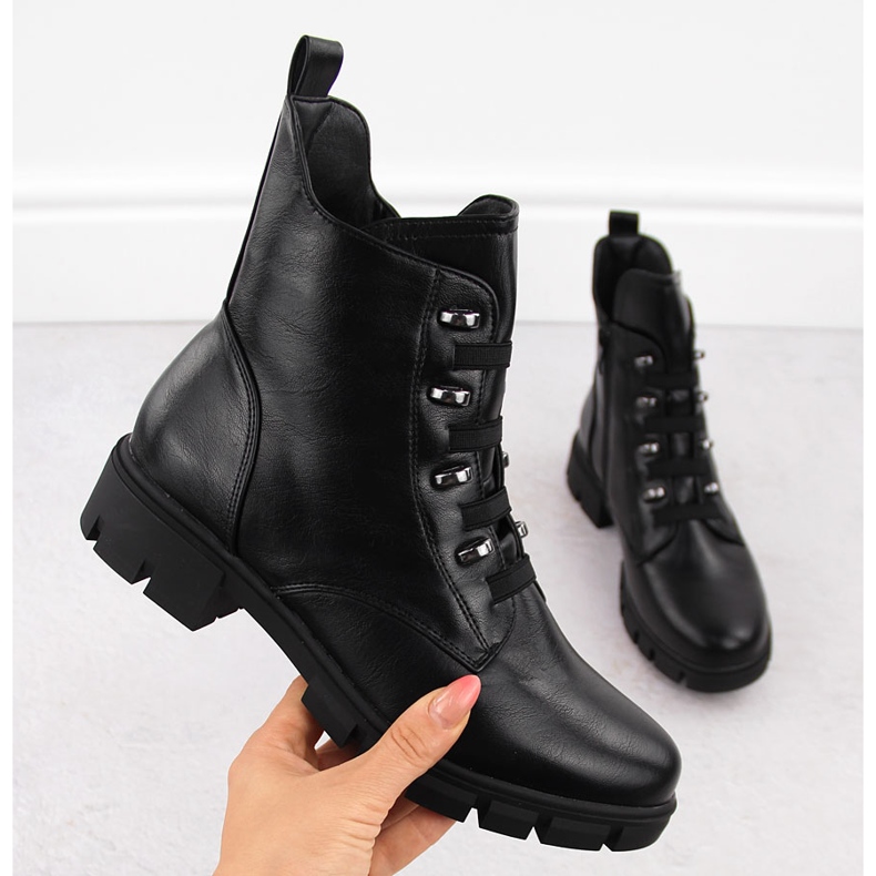 M. DASZYŃSKI Botas femininas pretas com isolamento M.Daszyński MR23123 preto 1 M. DASZYŃSKI Botas femininas pretas com isolamento M.Daszyński MR23123 preto 1