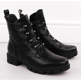 M. DASZYŃSKI Botas femininas pretas com isolamento M.Daszyński MR23123 preto 2